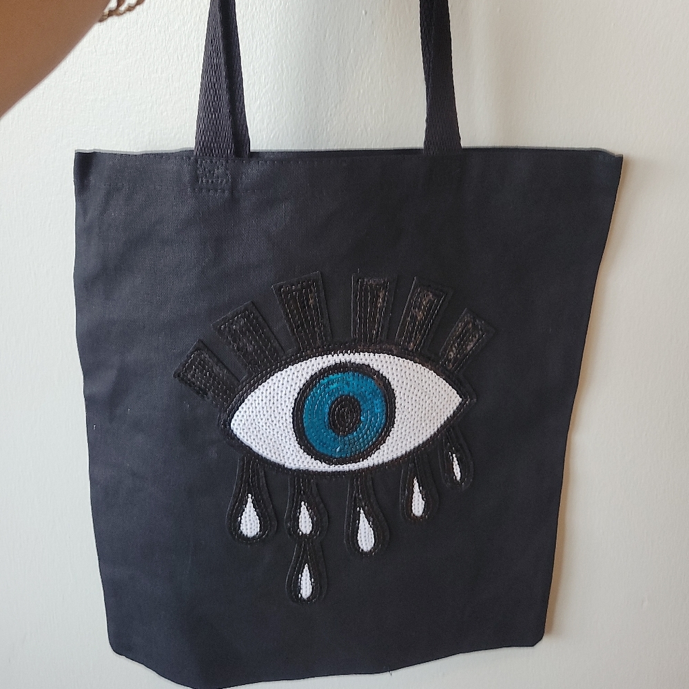 Evil eye tote